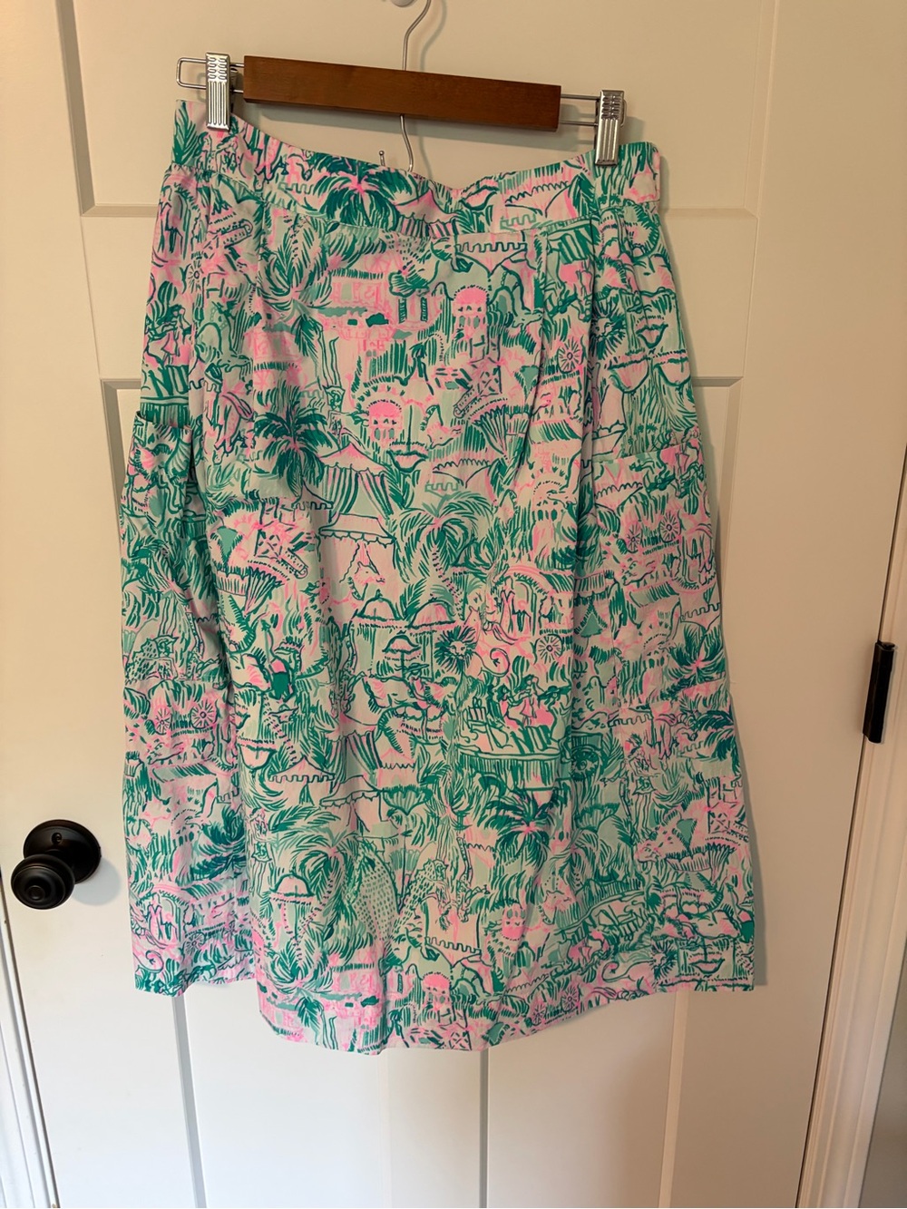 Lilly Pulitzer LENORA Skirt Size 10 Colorful Camelflage